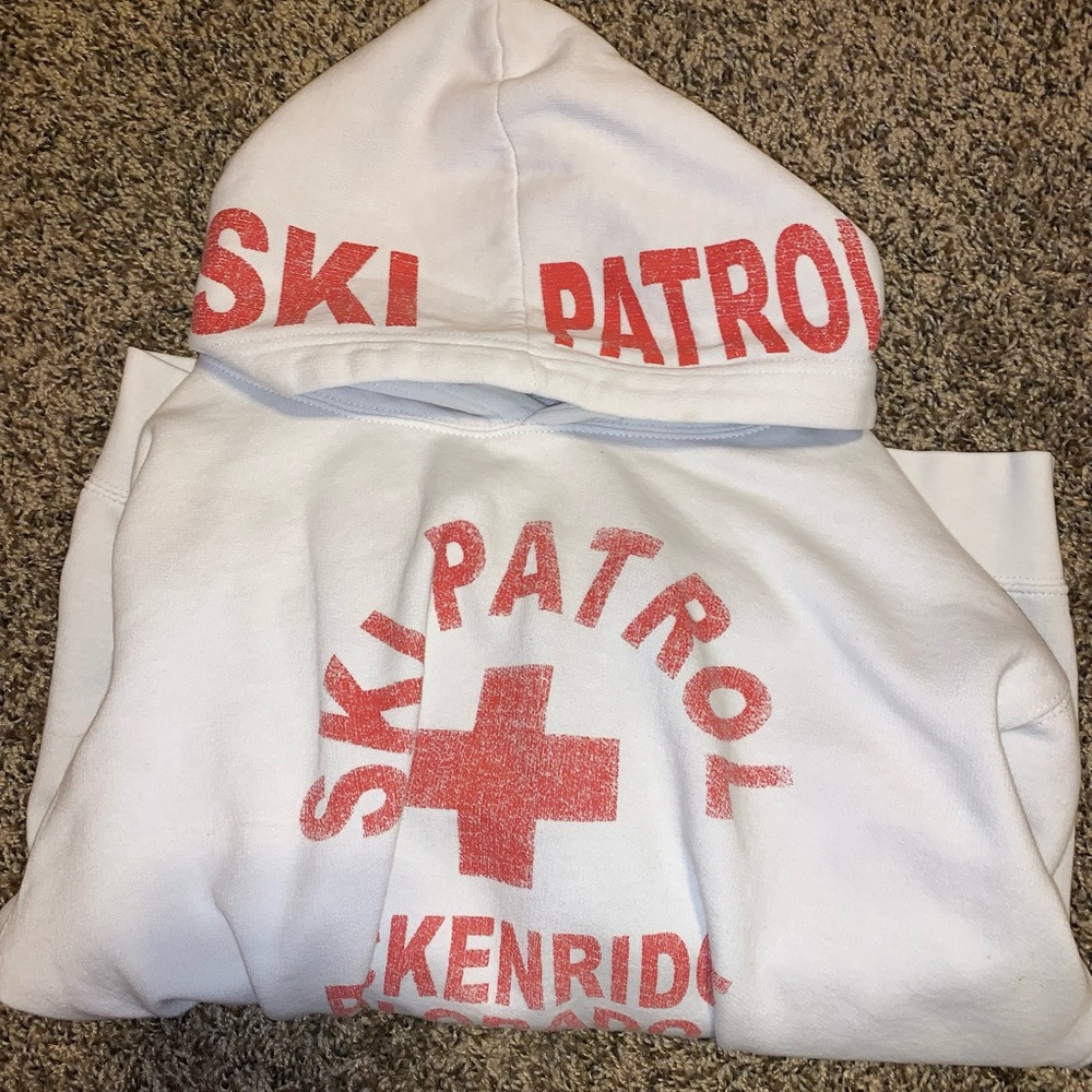 I’m selling this ski patrol hoodie